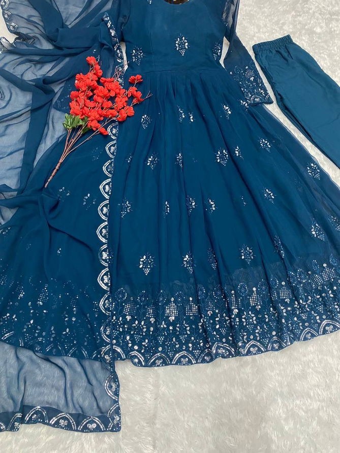 DC G56 Wedding Wear Anarkali Readymade Suits Wholesale Price In Surat	